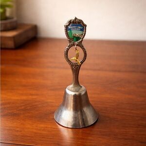Monarch Crest Colorado Souvenir Bell Vintage Metal Travel Collectible
